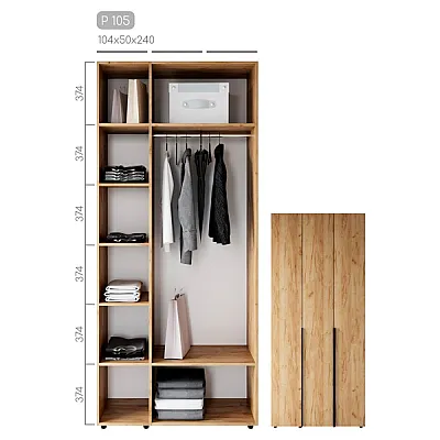 Мебель Шкаф Сота P-105-1