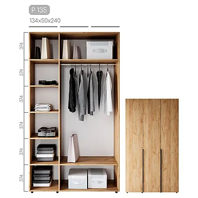 Мебель Шкаф Сота P-135-0