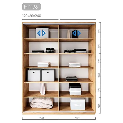 Мебель Шафа-купе Новатор H-1196-1