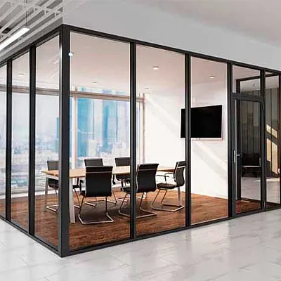 Безрамное остекление для офиса KMD под ключ-0