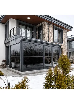 Безрамное остекление с автоматикой (премиум) KMD под ключ