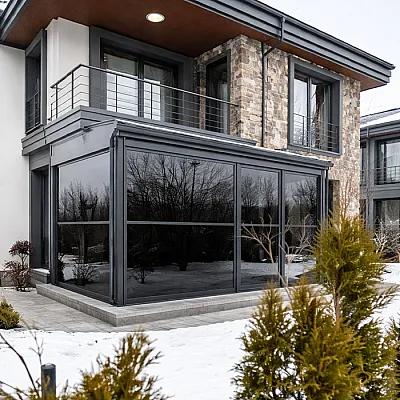 Безрамное остекление с автоматикой (премиум) KMD под ключ-0