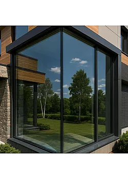 Панорамное остекление в пол KMD под ключ