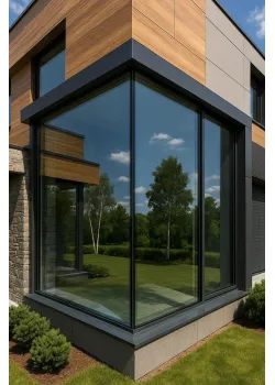 Панорамне засклення в підлогу KMD під ключ