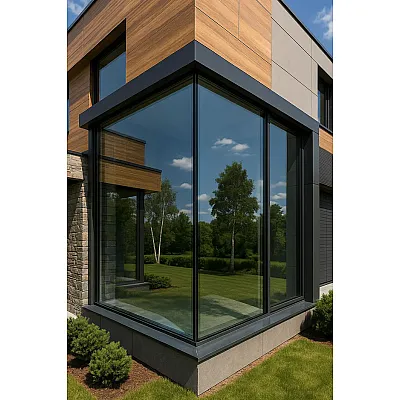 Панорамное остекление в пол KMD под ключ-0