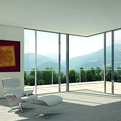 Панорамне засклення в підлогу Reynaers під ключ-0