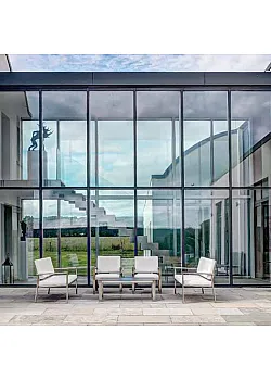 Панорамное остекление в пол Schüco под ключ