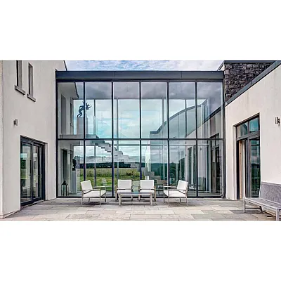 Панорамне засклення в підлогу Schüco під ключ-0