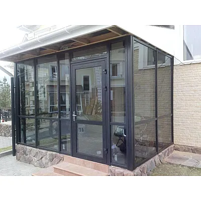 Алюминиевый тамбур Schüco под ключ-0