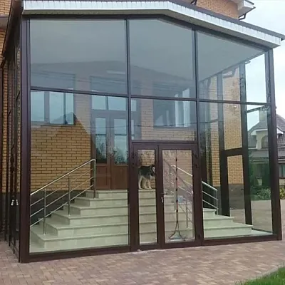 Алюминиевый тамбур Schüco под ключ-0