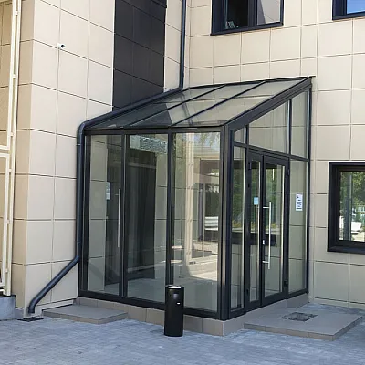 Алюминиевый тамбур KMD под ключ-0