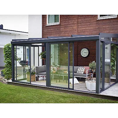 Холодное раздвижное остекление KMD под ключ-0