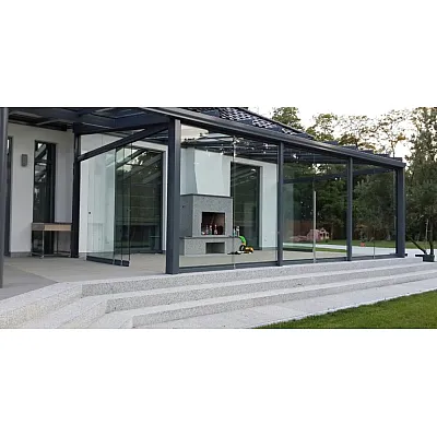 Холодное раздвижное остекление Schüco под ключ-0