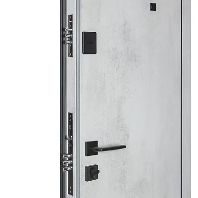 Вхідні Двері B-606 Модель 580/543 Бетон антрацит/Оксид білий Булат-4