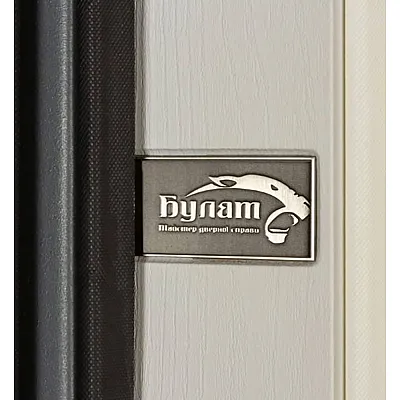 Вхідні Двері Термоультра (квадро) Securemme 546/607 Роксі антрацит/Біла шагрень дзеркало Булат-7