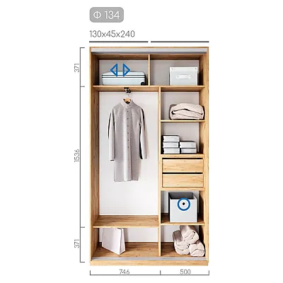 Мебель Шафа-купе Фаворит Ф-134-1