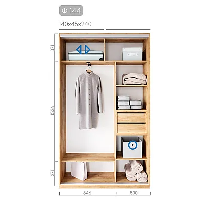 Мебель Шафа-купе Фаворит Ф-144-1