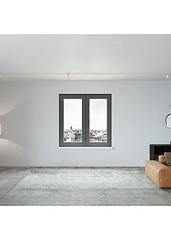 Алюминиевое окно Reynaers CS 77 зс теплоизоляцией поворотно-откидное 1600*1800 мм