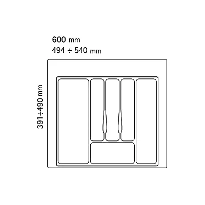 Лоток для столових приладів Volpato-1