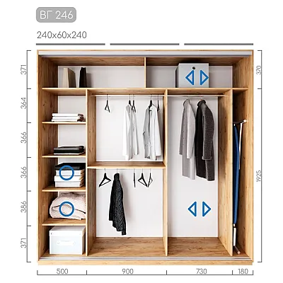 Мебель Шафа-купе BГ-246-1