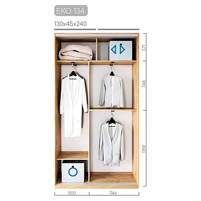 Мебель Шафа-купе ЕКО-134-1