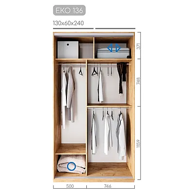 Мебель Шкаф-купе ЕКО-136-1