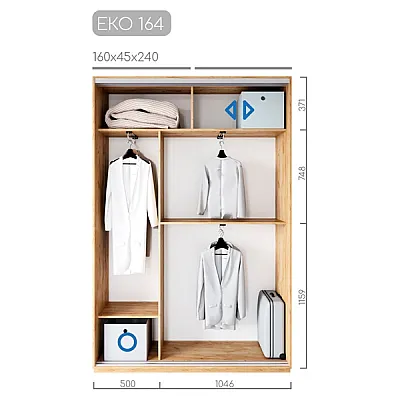 Мебель Шафа-купе ЕКО-164-1