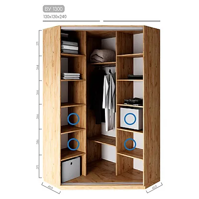 Мебель Шкаф-купе Виват BУ-1300-0