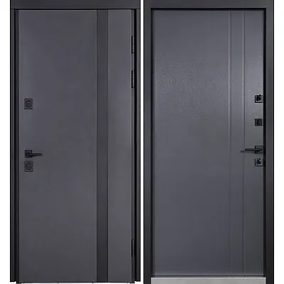 Вхідні Двері COTTAGE 710/265 Metalic anthracite/Вулична Антрацит сірий-0
