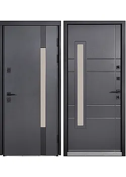 Двери COTTAGE 705/431 Metalic anthracite/Уличная Антрацит серый