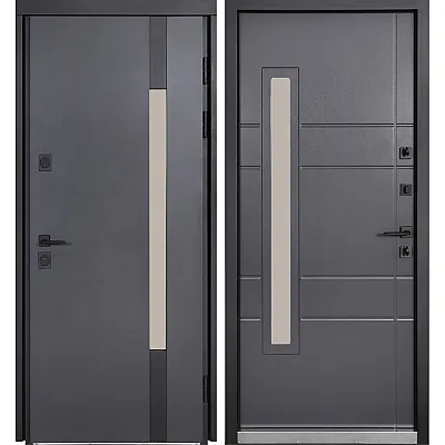 Вхідні Двері COTTAGE 705/431 Metalic anthracite/Вулична Антрацит сірий-0