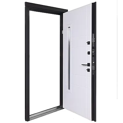 Вхідні Двері COTTAGE 705/431 Metalic anthracite/Вулична Білий Атласний-6