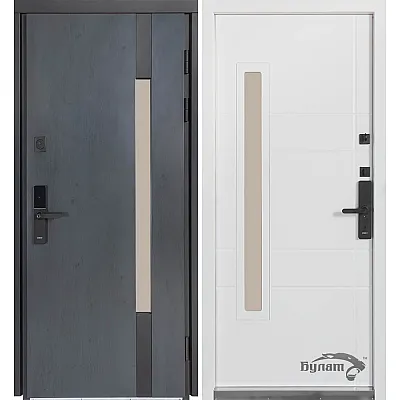 Вхідні Двері Термо Хаус Електро 705/431 Антрацит темний/Вулична Білий атласний-6