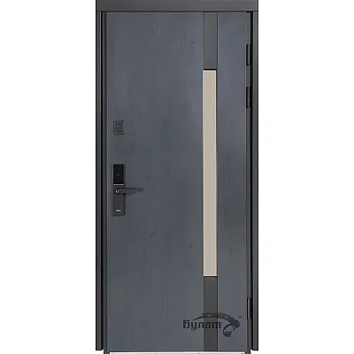 Вхідні Двері Термо Хаус Електро 705/431 Антрацит темний/Вулична Білий атласний-3