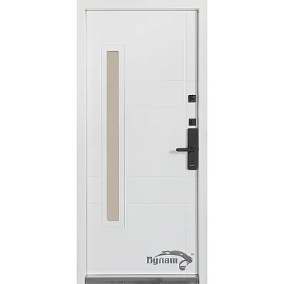 Вхідні Двері Термо Хаус Електро 705/431 Антрацит темний/Вулична Білий атласний-0