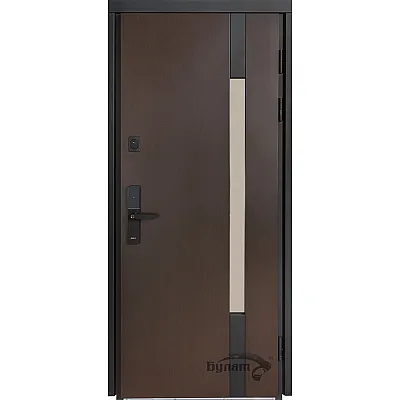 Вхідні Двері Термо Хаус Електро 705/431 Венге темний/Вулична Білий атласний-1