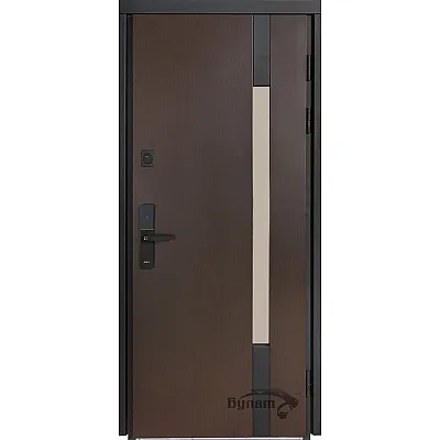 Вхідні Двері Термо Хаус Електро 705/431 Венге темний/Вулична Білий атласний-0