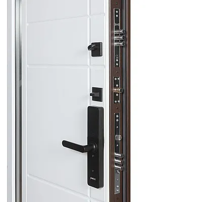 Вхідні Двері Термо Хаус Електро 705/431 Венге темний/Вулична Білий атласний-7