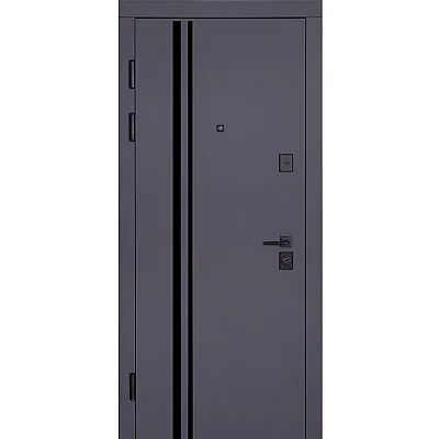 Вхідні Двері Ультра (квадро) Securemme 587/276 Мусонне дерево/Олово супермат-1