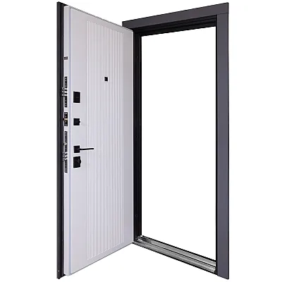 Вхідні Двері Ультра (квадро) Securemme 587/276 Мусонне дерево/Олово супермат-7