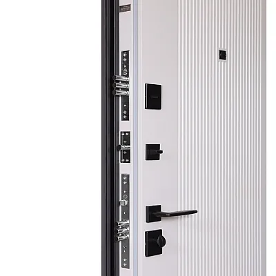 Вхідні Двері Ультра (квадро) Securemme 587/276 Мусонне дерево/Олово супермат-6