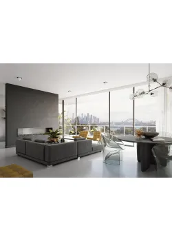 Алюминиевое окно Schüco AWS 75.SI + с повышенной теплоизоляцией панорамное глухое 1200*2400 мм