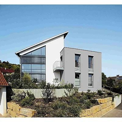 Алюмінієве вікно Schüco AWS 75.SI + з підвищеною теплоізоляцією панорамне глухе 3000*2500 мм анодований сріблястий металік-3