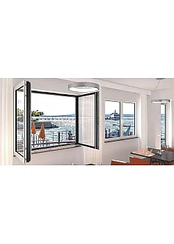 Алюмінієве вікно Schüco AWS 90.SI+ з підвищеною теплоізоляцією поворотно-відкидне 900*2200 мм