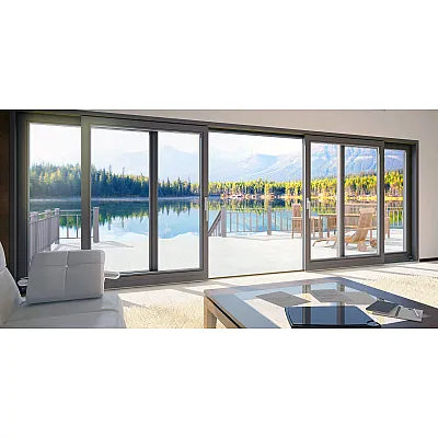 Алюминиевая параллельно раздвижная система Schüco ASE 70.HI с теплоизоляцией 1700*1000-0