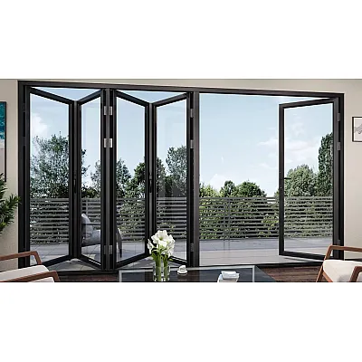 Алюмінієва складна розсувна система (гармошка) Schüco ASS 70 FD з теплоізоляцією 2600*1900-0