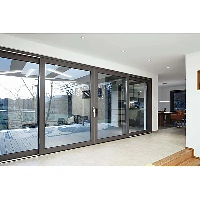 Алюминиевая складная раздвижная система (гармошка) Schüco ASS 70 FD с теплоизоляцией 2550*2000-0