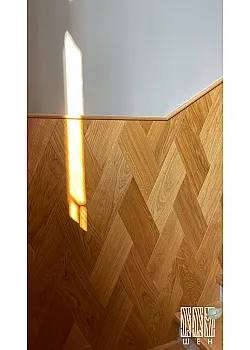 Инженерная доска Шен ДУБ Английская ёлочка 100 мм Селект