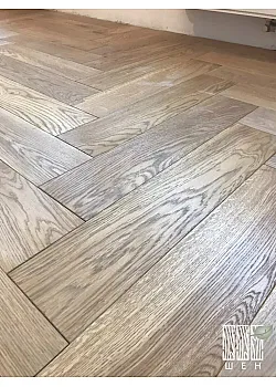 Инженерная доска Шен ДУБ Английская ёлочка 120 мм Натур