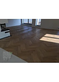 Инженерная доска Шен ДУБ Английская ёлочка 120 мм Рустик